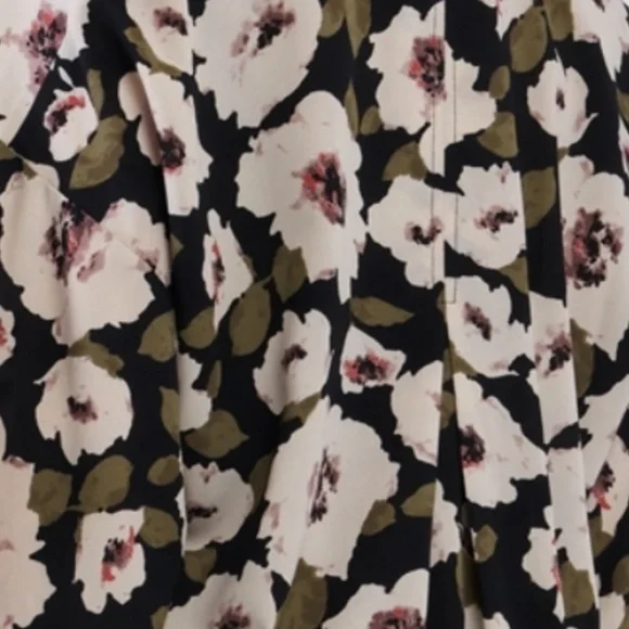 Dark floral kimono top beach or swim cover up spring summer boho coastal - Picture 6 of 9